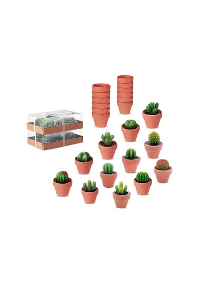 Tr 12 Adet Kaktüs Tealight Mumlar Gelin Partisi Hediyeleri Boho Meksika Parti Dekorasyonları Sukulent Mum Mini Çay I Genel