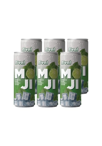 Rival Moji Limon Ve Nane Aromalı Gazlı İçecek 250 Ml 6'lı