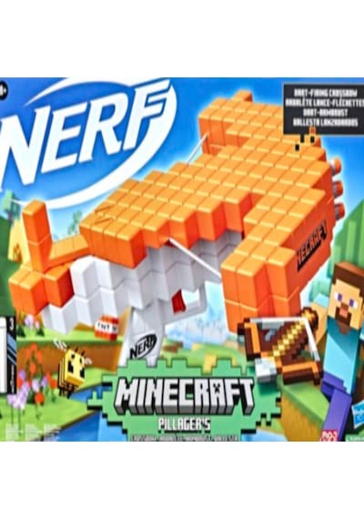 Nerf F4415 Minecraft Pillager Crossbow Yaylı Dart Tabancası