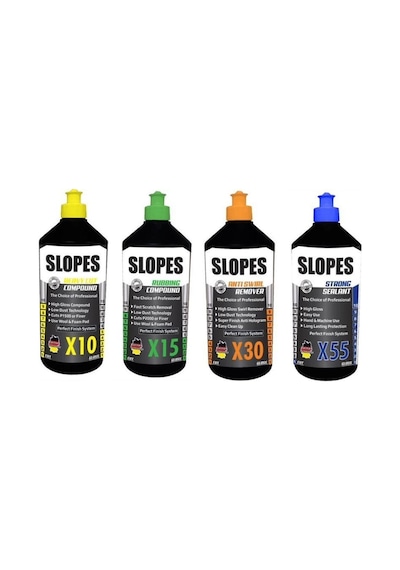Slopes X10 Kalın X15 İnce Pasta X30 Hare ve X55 Boya Koruma Seti 1 LT