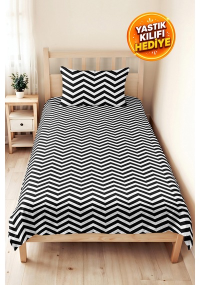 Siyah Geometrik Zigzag Genç Odası Tek Kişilik Pike Takımı - Modern 160x220 Cm Kapitone Yatak Örtüsü Dokulu Başak Gölgeliği Siyah Geometrik Zigzag Genç Odası Tek Kişilik Pike Takımı - Modern 160x220 Cm Kapitone Yatak Örtüsü Dokulu Başak Gölgeliği