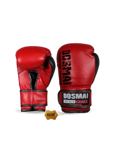 Dosmai Profesyonel Deri Boks Kick Boks Eldiveni Kırmızı Siy El347 Kırmızı - Siyah