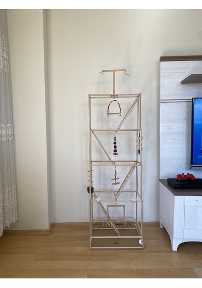 Paks Pet Ahşap Kuş Oyun Parkı No:18