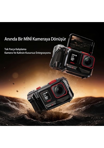 Insta360 Ace Pro 2 İle Uyumlu Quick Release Cnc Cage Dj10