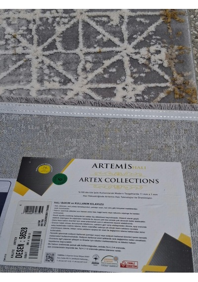 Halı Artemis Artex Collection 80 150 Cm Makina Halı Yolluk gri