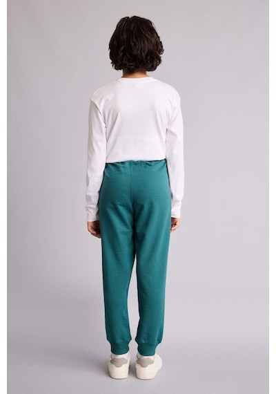 Defacto Regular Fıt Sweatshirt Kumaşı Pantolon Erkek Çocuk G0866a826spgn756 Yeşil-gn756