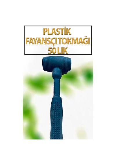 Kauçuk Tokmak Fayans Fayansçı Tokmağı Çekiç Seramik Karo Döşeme Parke Tadilat 50 Lik Siyah