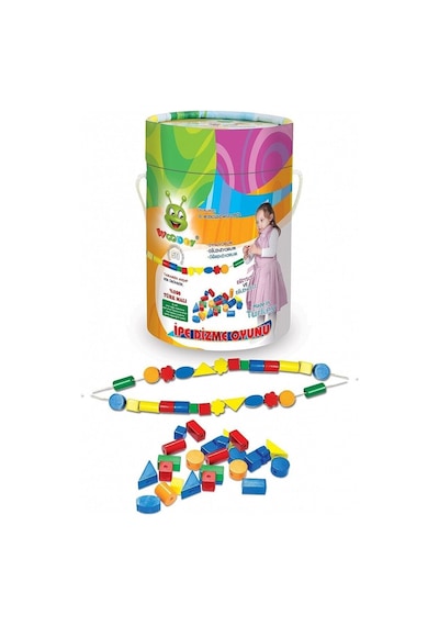 Kr022 Woodoy İpe Dizme Oyunu - Izbp-888930 1 Adet