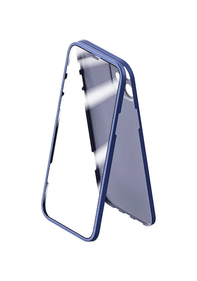 Apple Uyumlu iPhone 12 Kılıf 360 Derece Full Koruma Kılıf Mavi