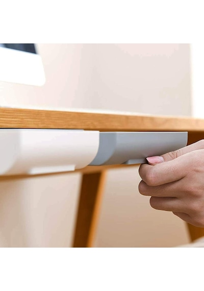 Amzmukaup 2 Adet Kendinden Yapışkanlı Çekmece, Çekmece Düzenleyici, Gizli Kalem Rafı, Çalışma Masası Tutucusu Diğer
