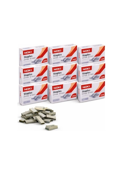 Zımba Teli 24/6 Büyük 10'lu Paket Toplam 10.000 Tel Dayanıklı Metal Tel