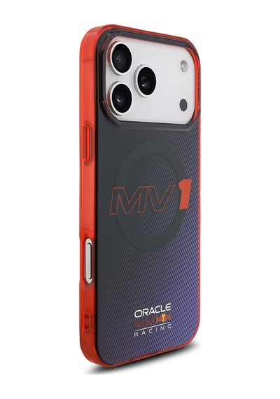 Apple Uyumlu iPhone 17 Pro Max Kılıf Redbull Lisanslı M-safeli Çift Katmanlı Çizgi Desen Sert Pc Mv Kapak Laciver Lacivert