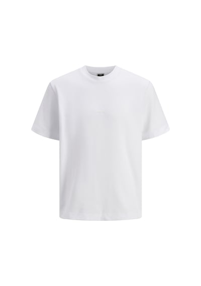 Jack & Jones Erkek Jcotarmac Relaxed Fit Bisiklet Yaka Kısa Kollu T-shirt 12273217 Beyaz Beyaz