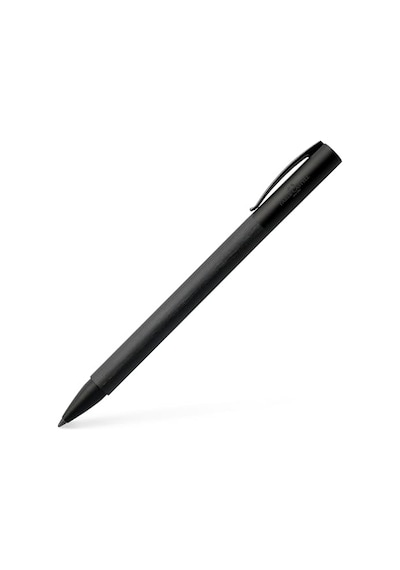 Faber-castell Ambition All Black Tükenmez Kalem, M Uç, Çevirme Mekanizmalı, Krom Kapak, Siyah Refil ---