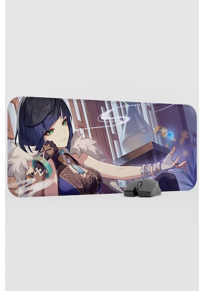 Yelan Genshin Impact Anime Gacha V3 - 70x30 Xl Gaming Mouse Pad Fare Altlığı