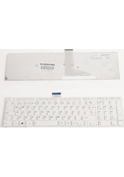 Toshiba Uyumlu 0Kn0-Ck4Tu13 Notebook Klavye Beyaz Çerçeveli