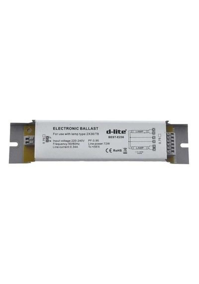 D-lite 2x36 T8 Elektronik Balast