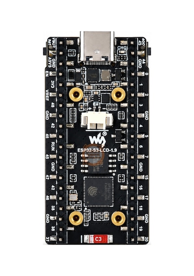 Esp32-s3 1.9'' Lcd 170x320 Waveshare Wi-fi Bluetooth Geliştirme Kartı