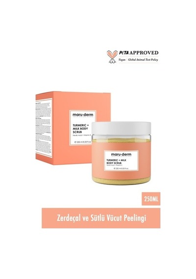 Maruderm Zerdeçal + Süt Vücut Peelingi C Vitamini + Ferulik Asit 250 Ml W