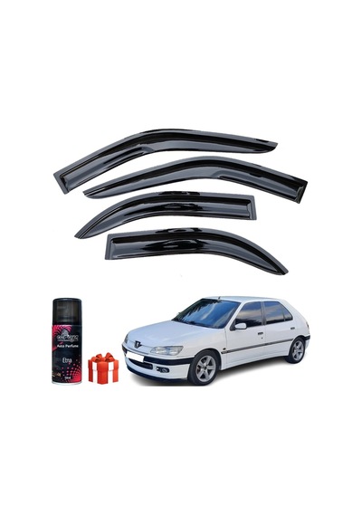 Caraks Peugeot 306 Mügen Cam Rüzgarlığı Hatchback 4'lü Takım + Koku