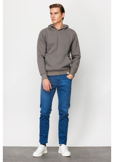 Igs İgs Standart Kapüşonlu Erkek Sweatshirt Koyu Gri
