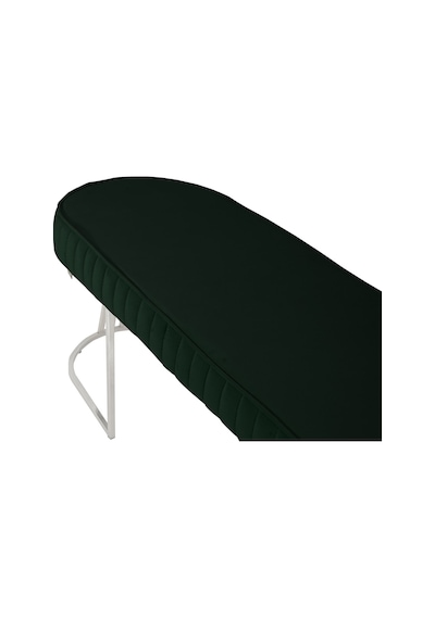 Viego Silver Striped- Yeşil Kapitoneli Chester Model Puf & Bench & Koltuk & Uzun Makyaj Puff & Yatak Ucu &önü