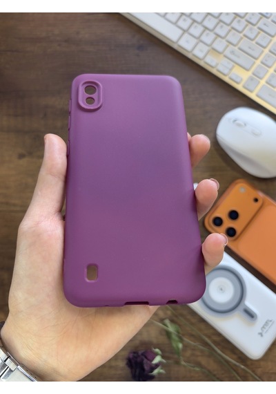 Samsung Galaxy A10 Uyumlu Kamera Korumalı Darbeye Dayanıklı Renk Atmayan Fab Silikon Kılıf Mor