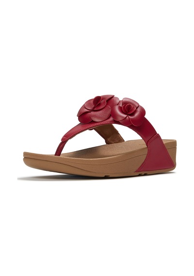 D47 Burnt Berry Terlik Kadın Diğer A4n-194/d47 Fitflop Lulu Flower Toe-post Pembe