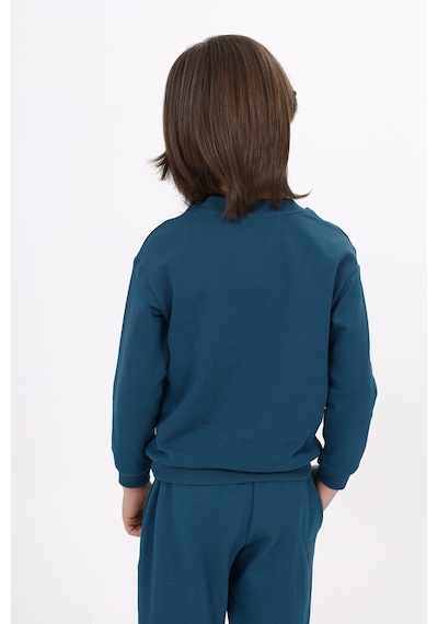 Toontoy Kids Toontoy Erkek Çocuk Relax Fit Bisiklet Yaka Hafif Düşük Omuz Baskılı Sweatshirt - 2 İplik Petrol Mavi Toontoy Kids Toontoy Erkek Çocuk Relax Fit Bisiklet Yaka Hafif Düşük Omuz Baskılı Sweatshirt - 2 İplik Petrol Mavi