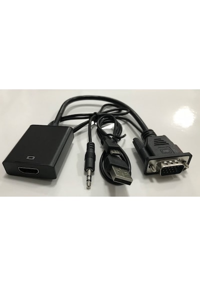 Vga To Hdmı Kablo Dönüştürücü Converter Görüntü Ve Ses Çevirici (246657738)