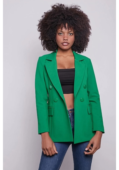 Kadın Düğme Detaylı Uzun Kol Şık Ofis Süs Cep Kapaklı Kumaş Blazer Ceket-benetton Yeşil B.yeşili Kadın Düğme Detaylı Uzun Kol Şık Ofis Süs Cep Kapaklı Kumaş Blazer Ceket-benetton Yeşil B.yeşili