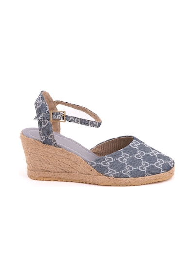 Star Tombis Gerçek Elişi Topuğu Açık Bilekten Bantlı Dolgu Topuk Keten Hasır Espadril Handmade Çok Renk Çok Renkli