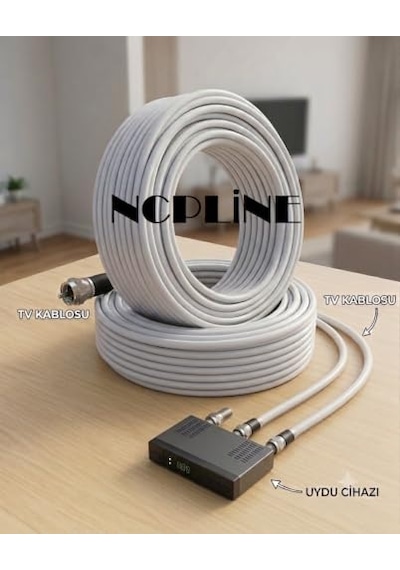 25 Metre Anten Uydu Kablosu Çanak Kablosu Uydu Tv Arası
