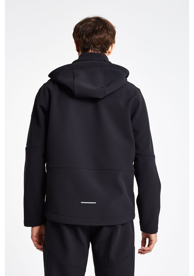 Lescon Erkek Fermuarlı Kapüşonlu Sweatshirt 25k-1065 Siyah