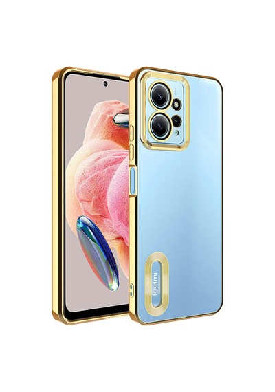 Xiaomi Redmi Note 12 4g Uyumlu Logo Gösteren Kamera Korumalı Renkli Tasarım Kılıf
