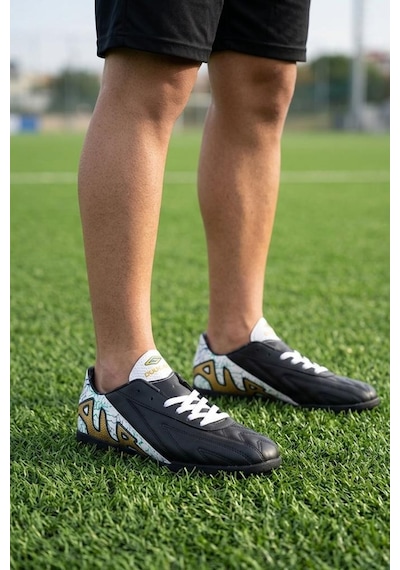 Dugana 2604 Erkek Futbol Halısaha Ayakkabı Siyah - Beyaz