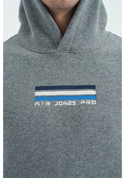 Air Jones Tommy Life Hern Gri Melanj Erkek Polar Sweatshirt - 88301 GRİ MELANJ