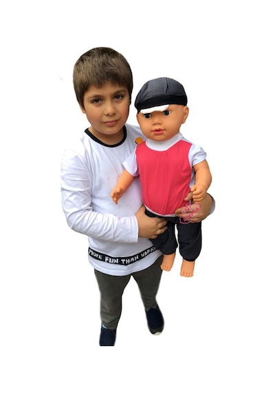 Şok Tarık Oyuncak Büyükboy 60 Cm Türkçe Konuşan Et Bebek Videolu Zenci Esmer