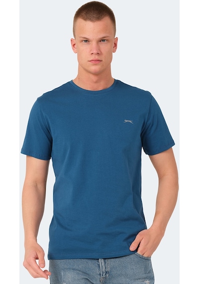 Slazenger VEDA Erkek Baskılı Petrol Tişört