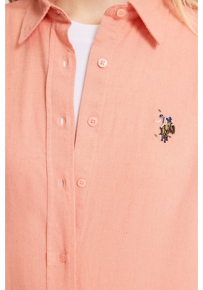 U.S. Polo Assn. U.s. Polo Assn. Kadın Mercan Gömlek Basic 50320204-vr204 Coral