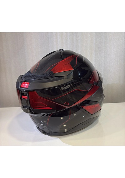 Kask Shark Oxo Mekarıum Çene Açılır Siyah/kırmızı