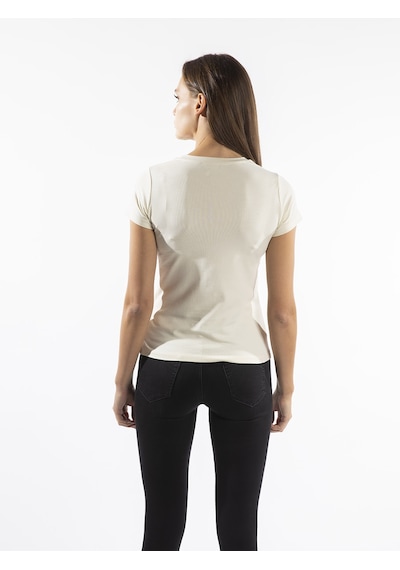 ROBERTO CAVALLI  Kadın T'shirt RRC5279L Bej