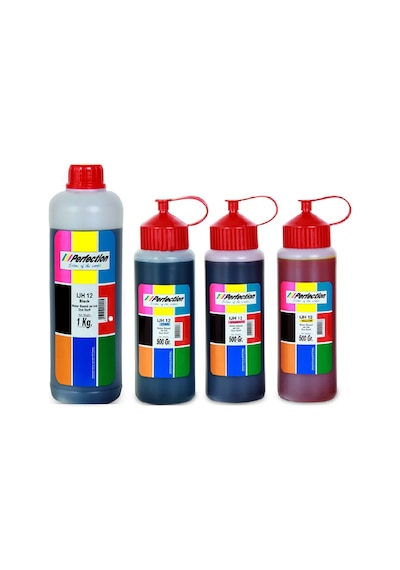 Perfection Epson Uyumlu 103 L3260 L3250 L3560 L3251 4 Renk Mürekkep Dolum Seti 1 Kg. + 3 X500 Gr.
