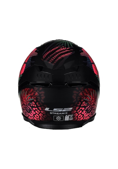 Ls2 Stream2 Jungle Kask Mat Siyah - Mavi - Pembe