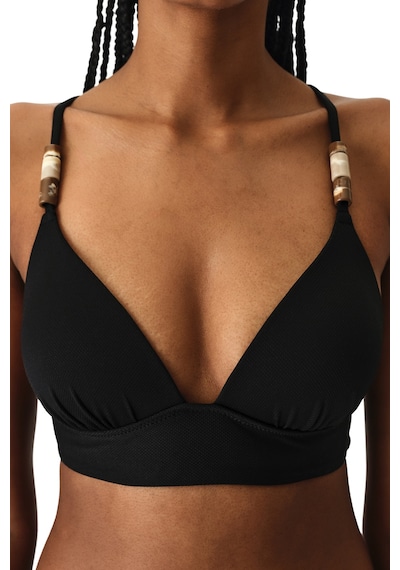 Penti Siyah Montana Push Up Destekli Bralet Bikini Üstü