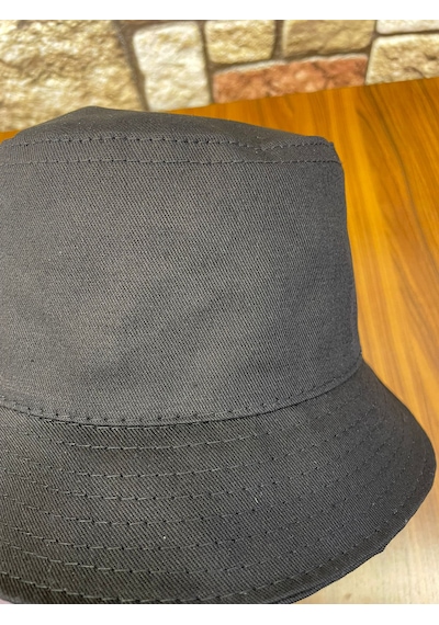 Hamze Bucket Kova Model Gabardin Kumaş Renkli Yazlık Şapka Siyah