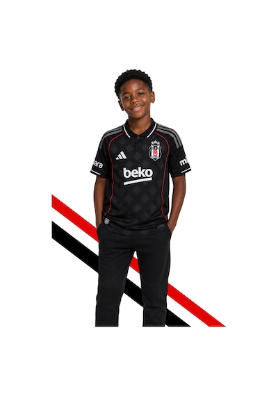 Lisanslı Adidas Beşiktaş Forma 25-26 Sezon Siyah Çocuk Forması Kişiye Özel