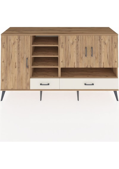 Kronos Konsol 8 Raflı 2 Çekmeceli 3 Kapaklı 176x59x99 Çam-çam/ayt Çam-çam/aytaşı
