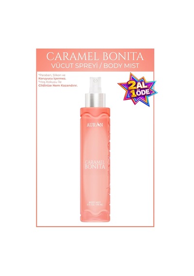 Caramel Bonita Parfümlü Kadın Vücut Spreyi Çekici Ve Etkileyici Vücut Misti Body Mist Spray 150ml