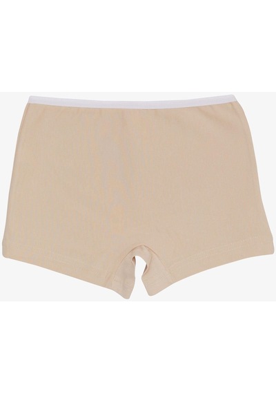 Breeze Kız Çocuk Boxer Hello Yazı Baskılı 5-11 Yaş, Bej-bej Bej